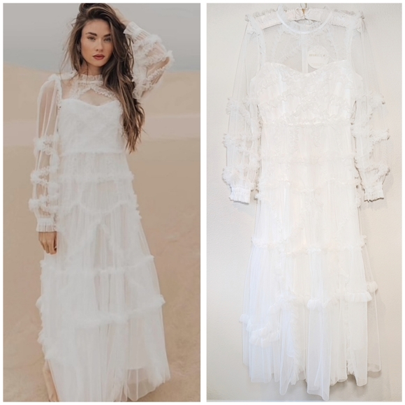 NWT Untamed Petals Dreamer Maxi Dress - Picture 1 of 16